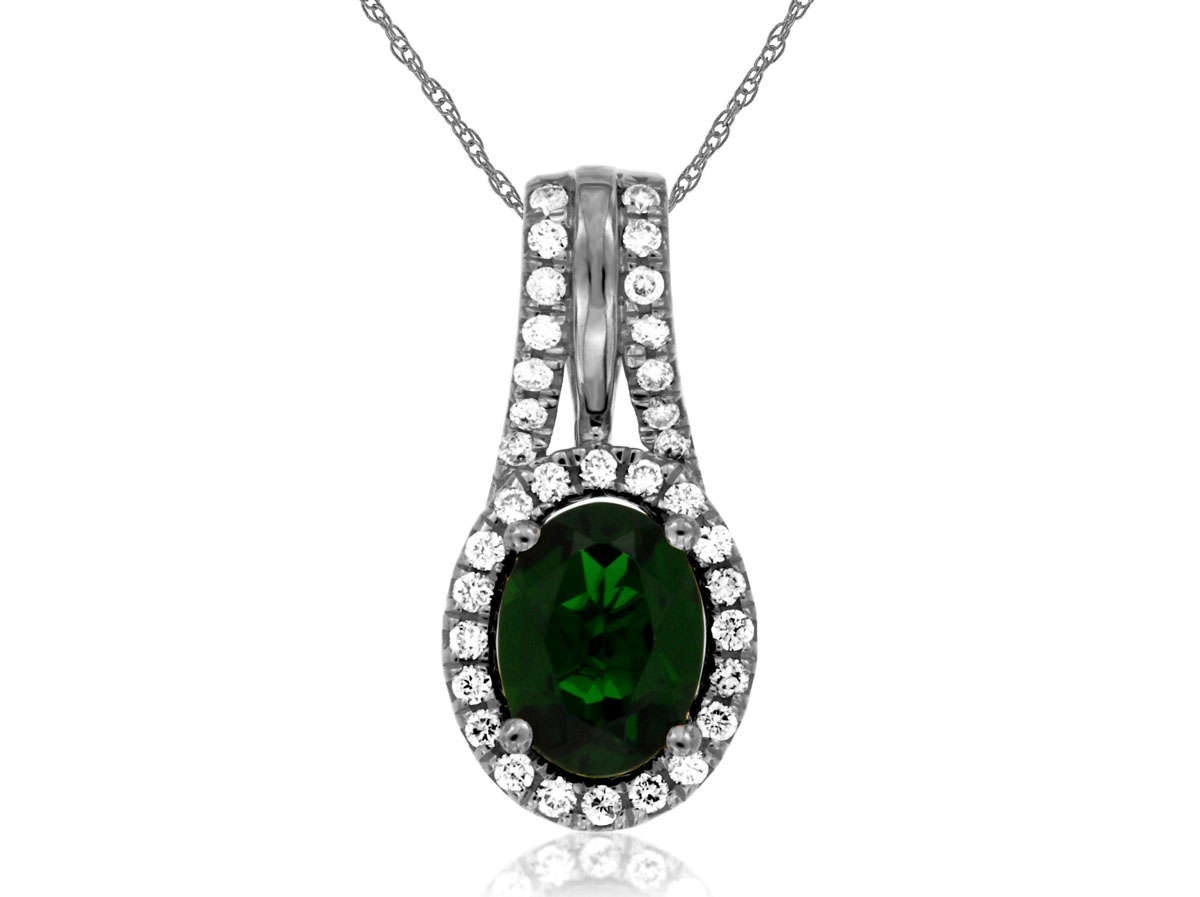 RUSSALITE & DIAMOND PENDANT