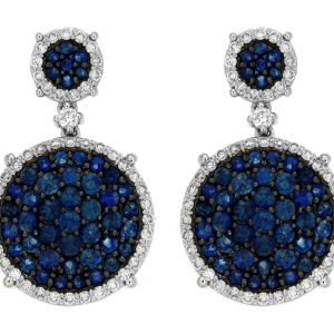 SAPPHIRE & DIAMOND EARRING