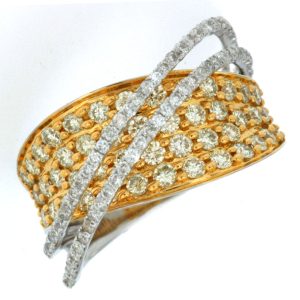 YELLOW DIAMOND & DIAMOND RING