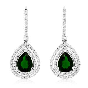 RUSSALITE & DIAMOND EARRING