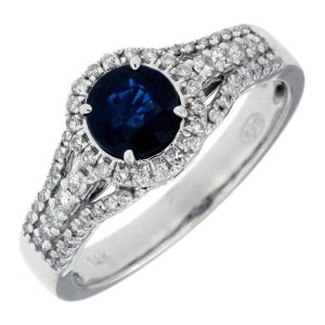 SAPPHIRE & DIAMOND RING