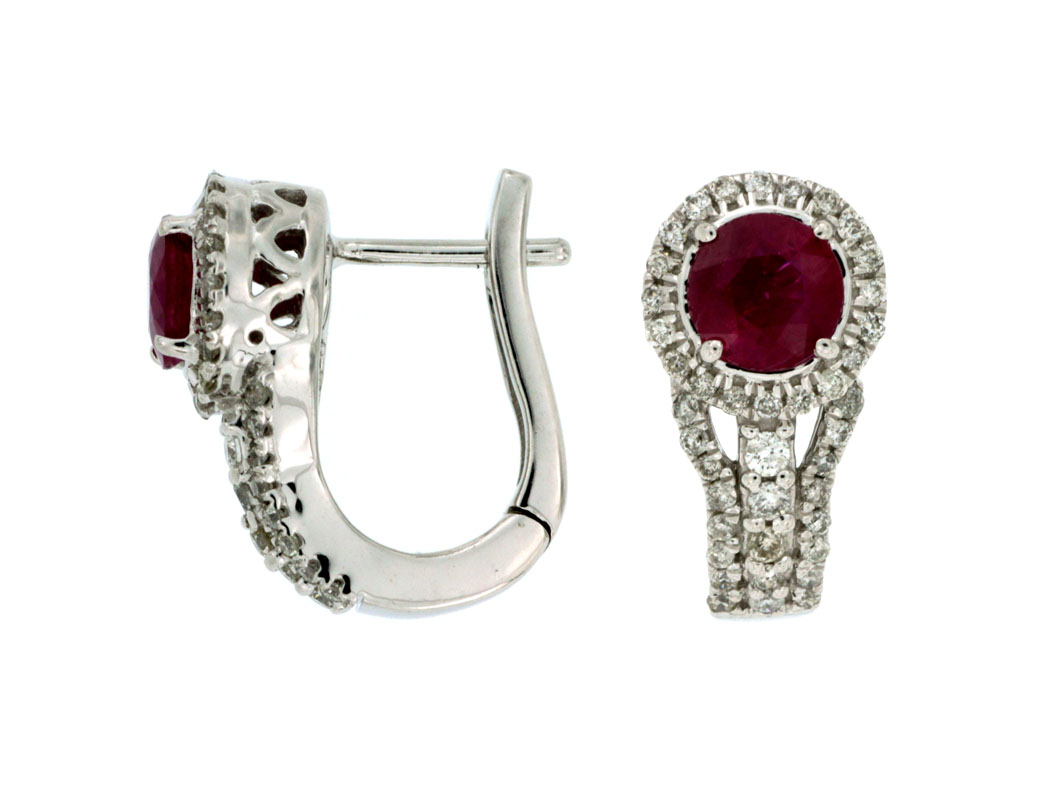 RUBY & DIAMOND EARRING
