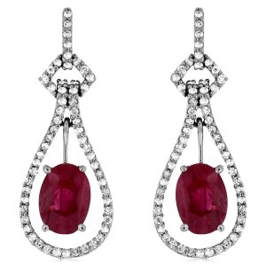 RUBY & DIAMOND EARRING