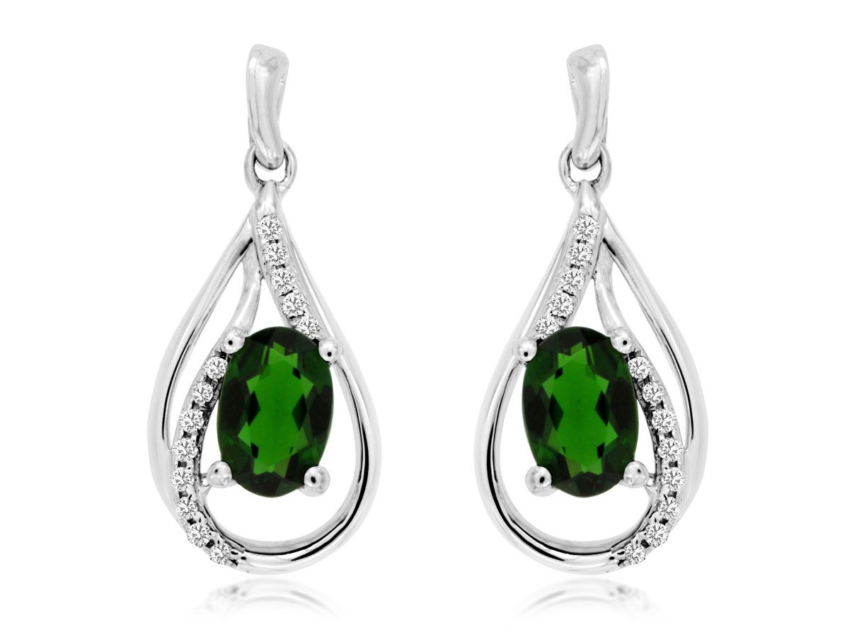 RUSSALITE & DIAMOND EARRING