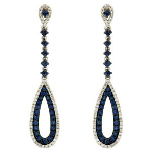 SAPPHIRE & DIAMOND EARRING