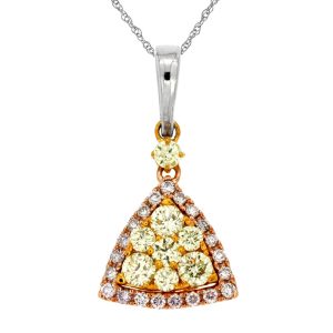 YELLOW & PINK DIAMOND PENDANT