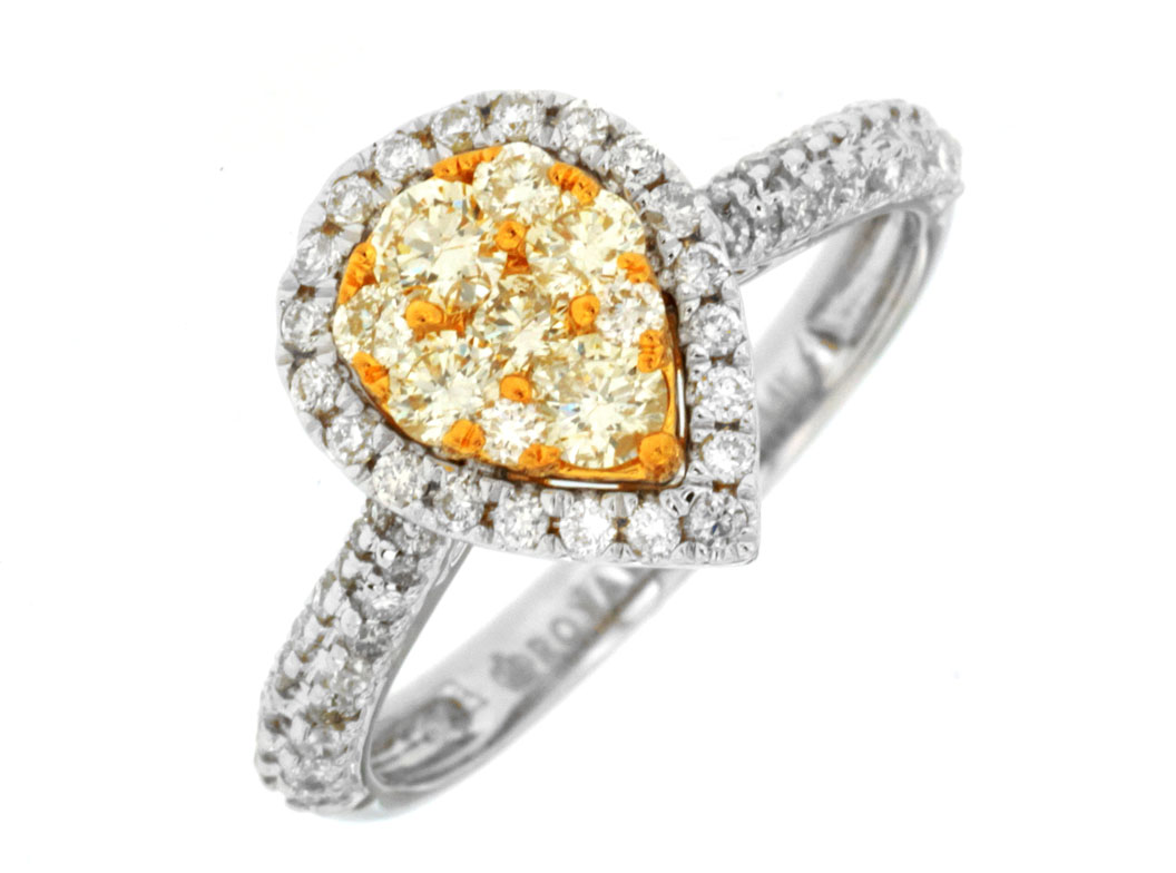 YELLOW DIAMOND & DIAMOND RING