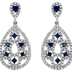 SAPPHIRE & DIAMOND EARRING