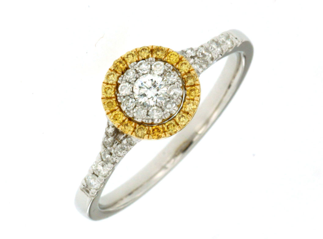 YELLOW DIAMOND & DIAMOND RING