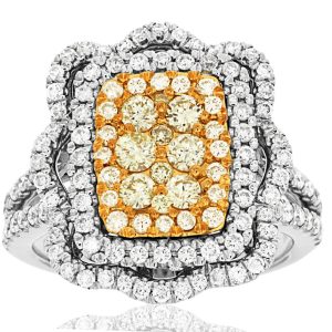 YELLOW DIAMOND & DIAMOND RING