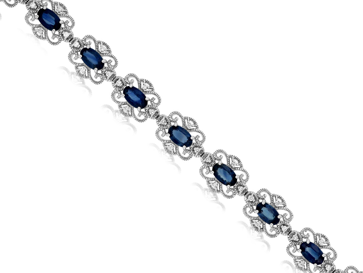 SAPPHIRE & DIAMOND BRACELET
