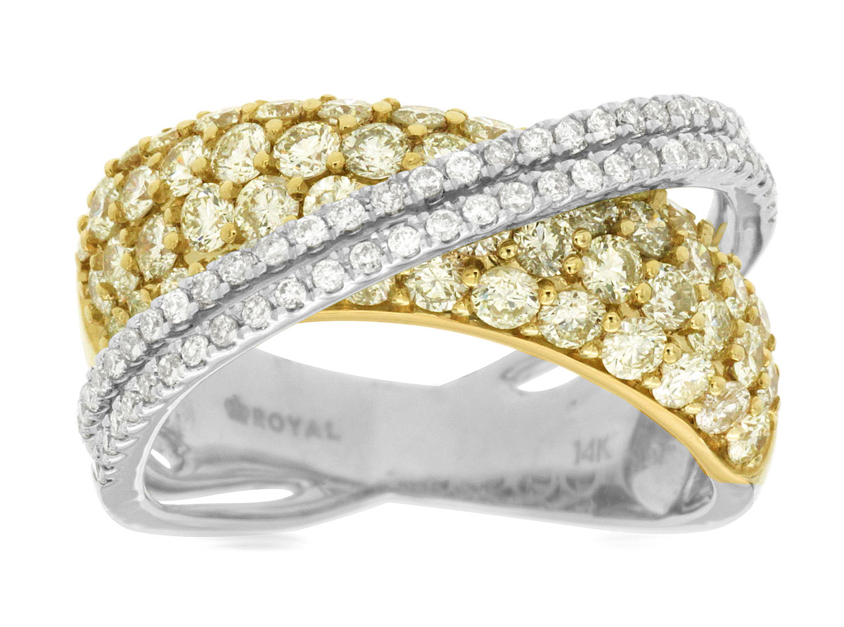 YELLOW DIAMOND & DIAMOND RING