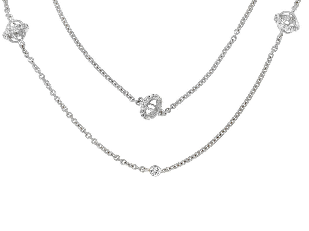 DIAMOND STATION NECKLACE