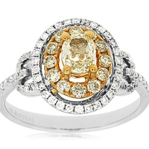 YELLOW DIAMOND & DIAMOND RING