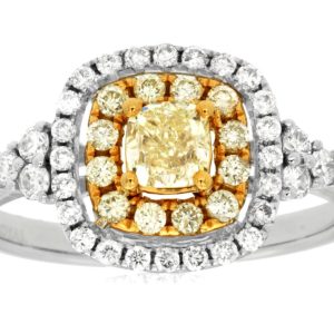 YELLOW DIAMOND & DIAMOND RING