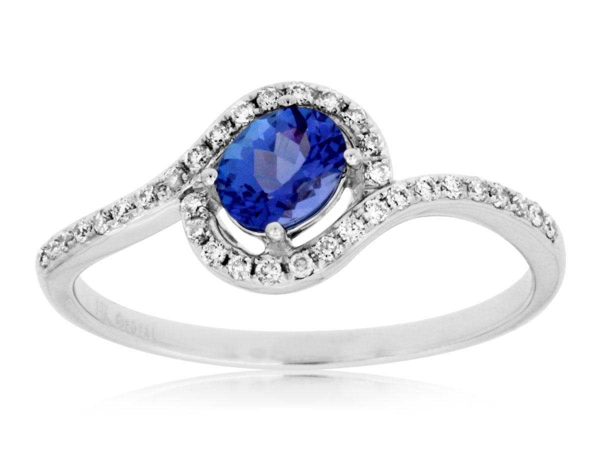 TANZANITE & DIAMOND RING