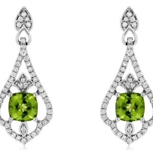 PERIDOT & DIAMOND EARRING