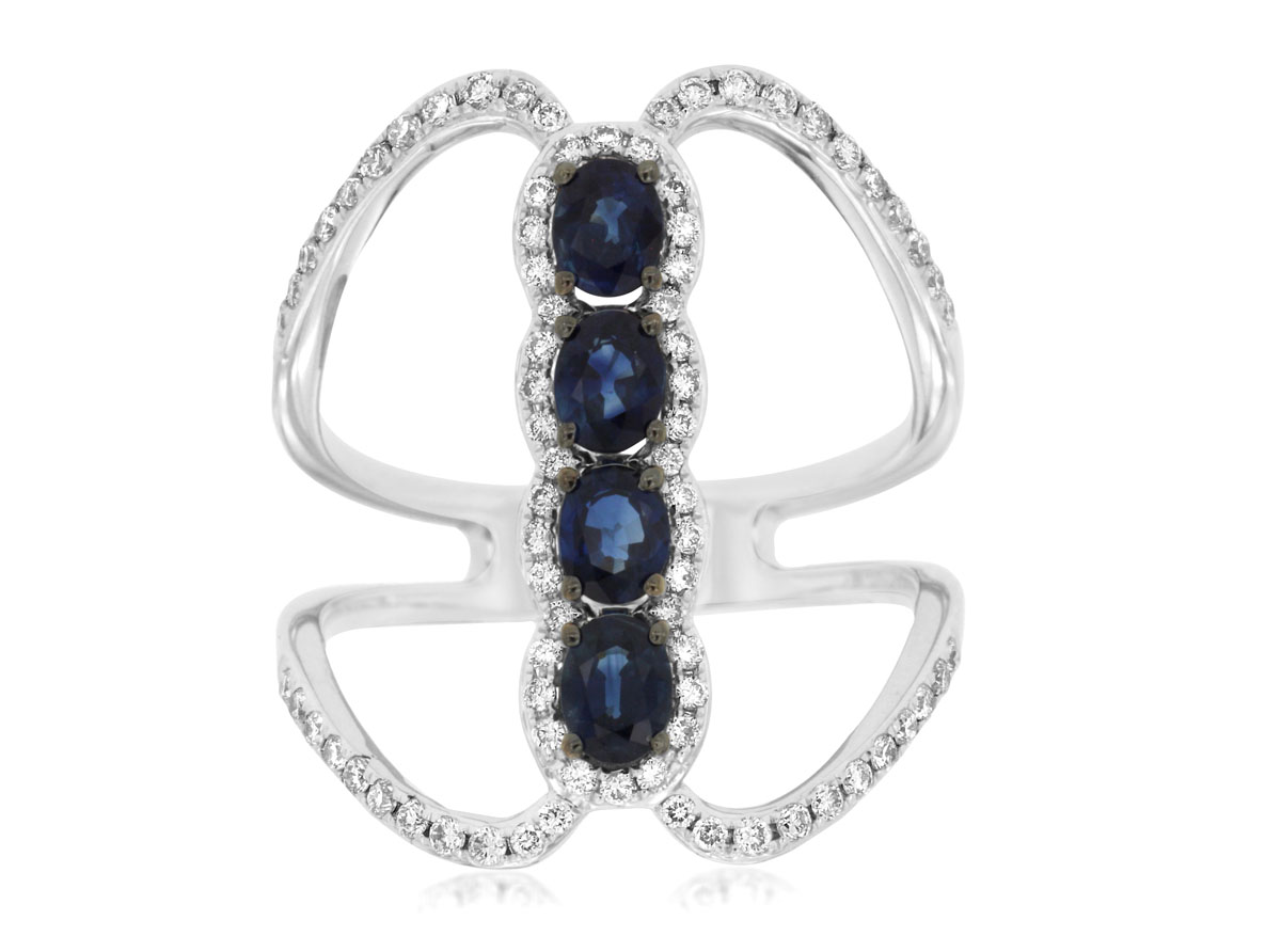 SAPPHIRE & DIAMOND RING