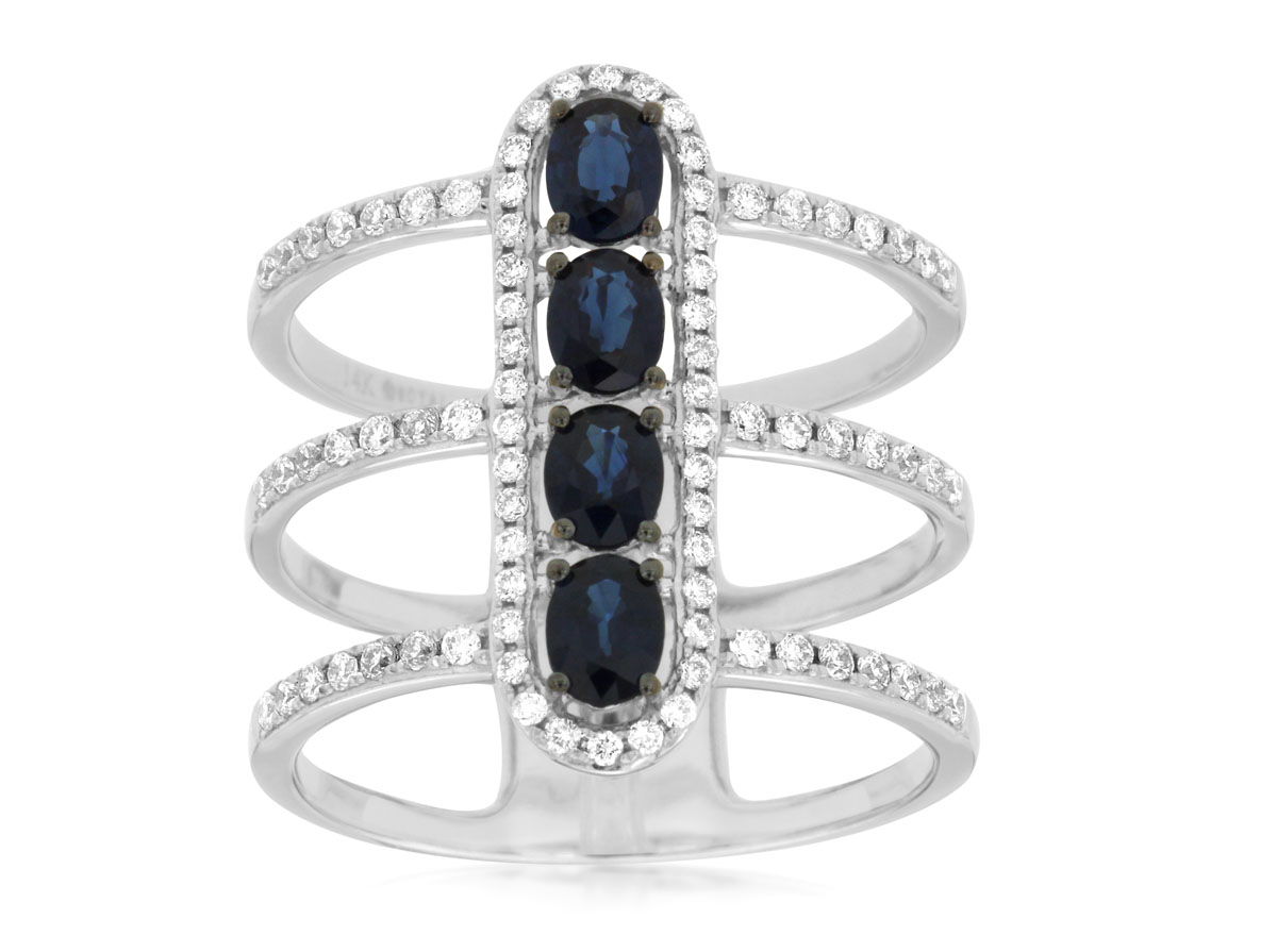 SAPPHIRE & DIAMOND RING