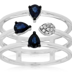 SAPPHIRE & DIAMOND RING