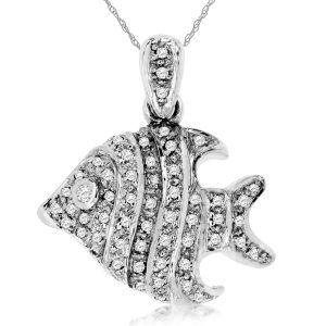DIAMOND FISH SEALIFE PENDANT