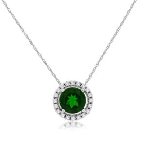 RUSSALITE & DIAMOND PENDANT