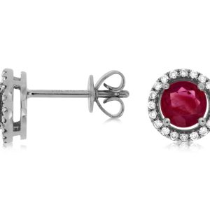 RUBY & DIAMOND EARRING
