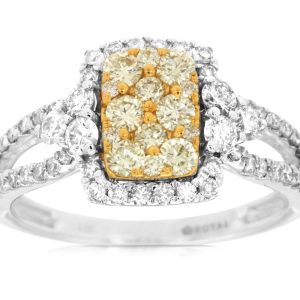 YELLOW DIAMOND & DIAMOND RING