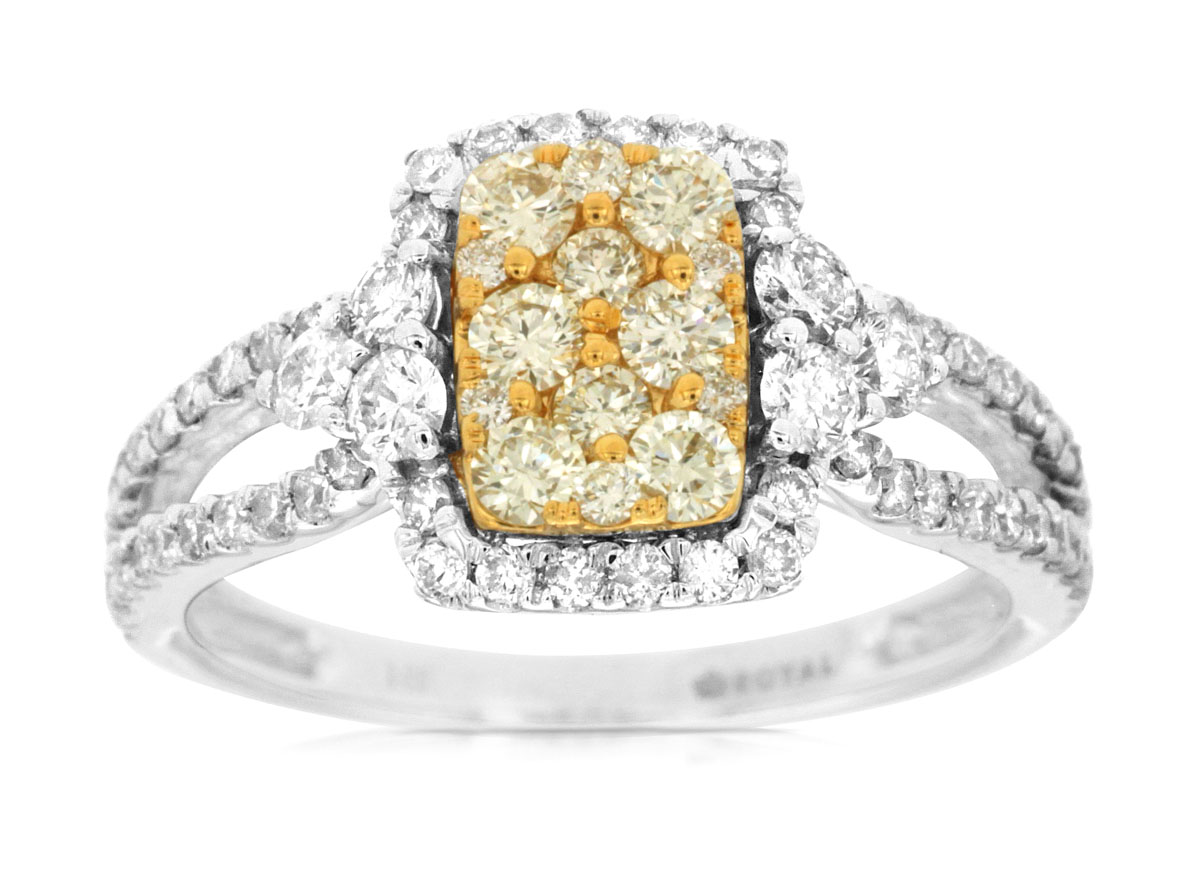 YELLOW DIAMOND & DIAMOND RING