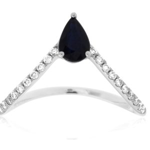 SAPPHIRE & DIAMOND RING