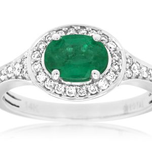 EMERALD & DIAMOND RING