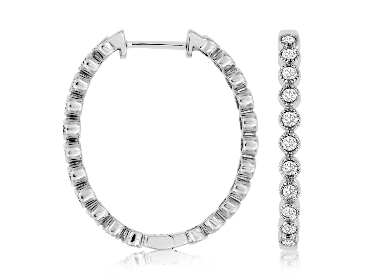 DIAMOND HOOPS 27MM