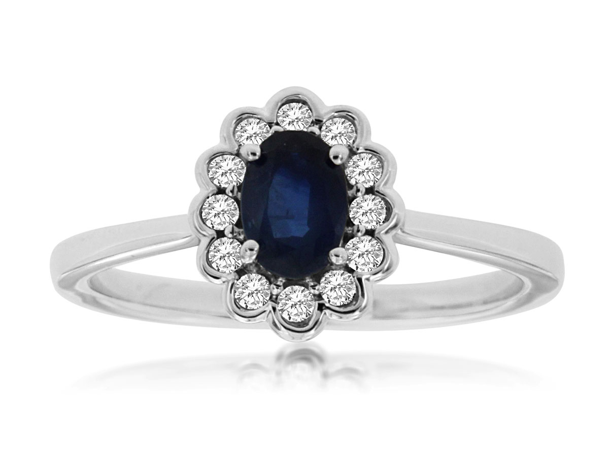 SAPPHIRE & DIAMOND RING
