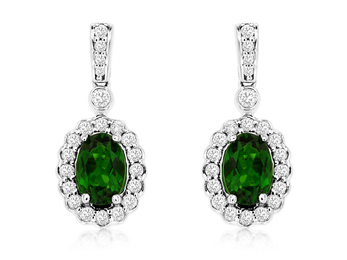 RUSSALITE & DIAMOND EARRING