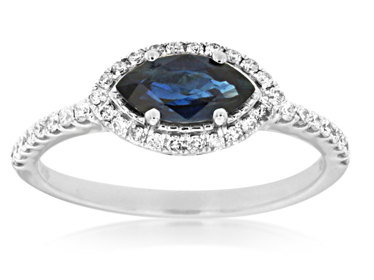 SAPPHIRE & DIAMOND RING