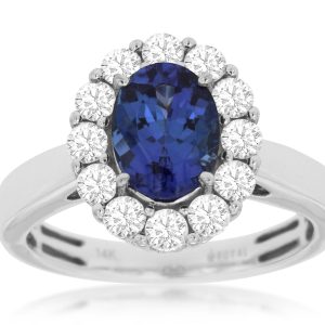 TANZANITE & DIAMOND RING