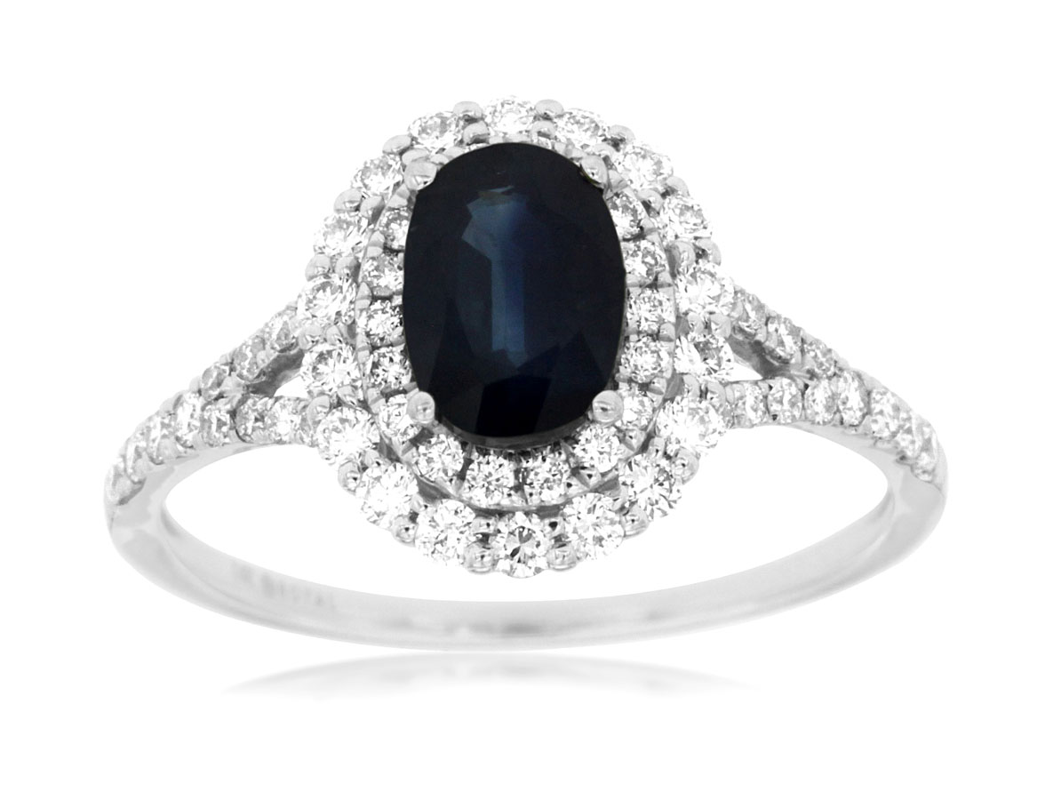 SAPPHIRE & DIAMOND RING