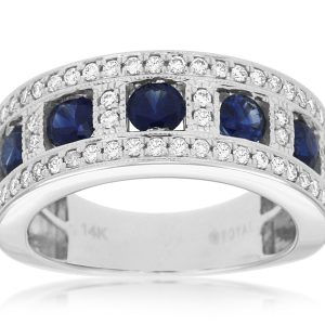 SAPPHIRE & DIAMOND RING