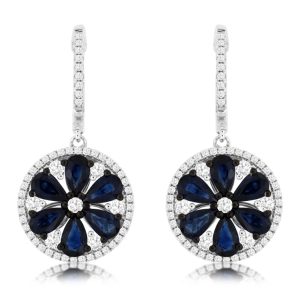SAPPHIRE & DIAMOND EARRING