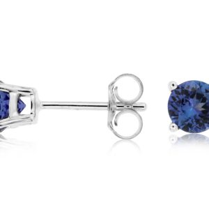 TANZANITE STUD EARRING