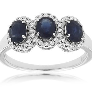 SAPPHIRE & DIAMOND RING