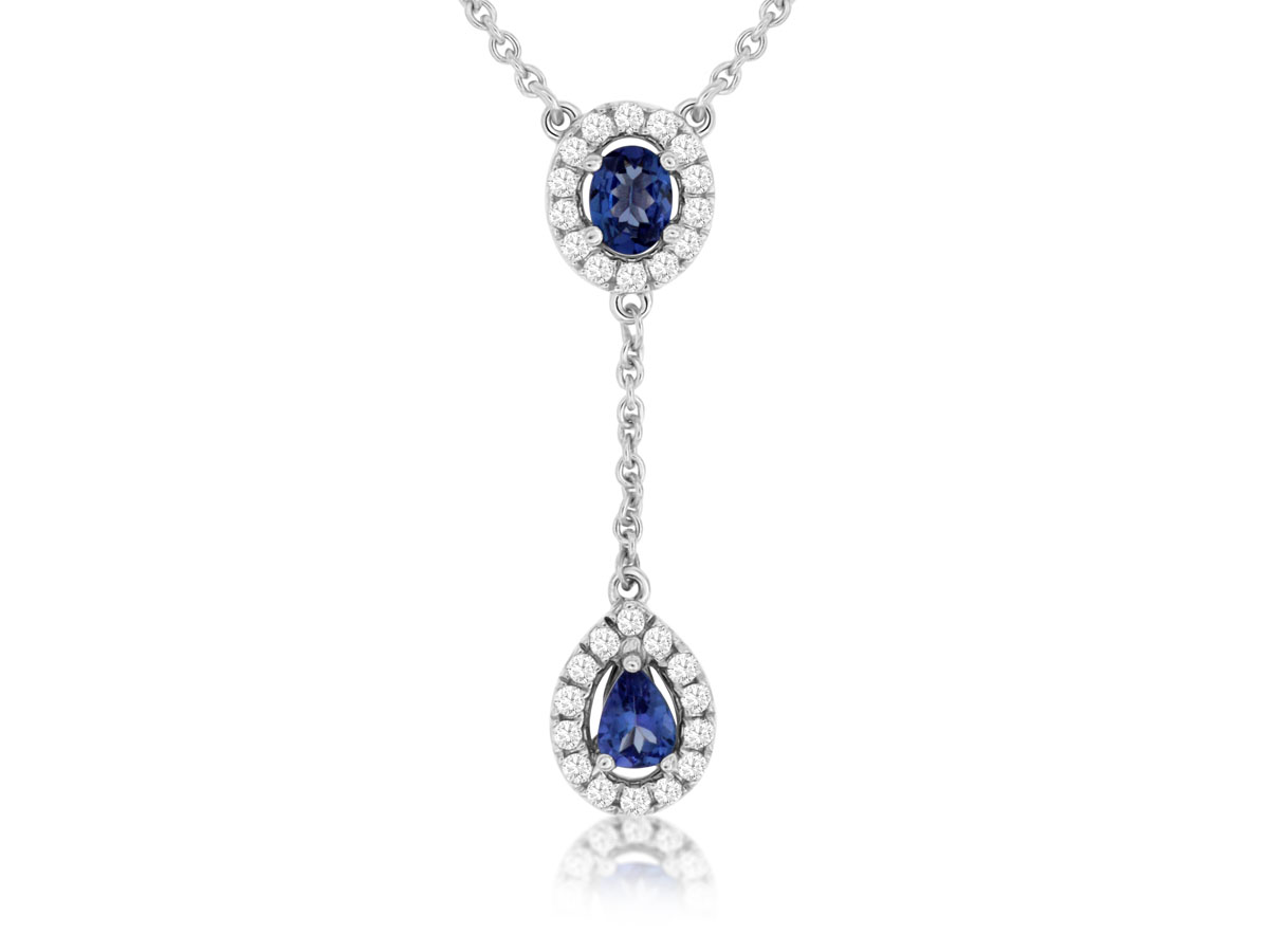 TANZANITE & DIAMOND NECKLACE