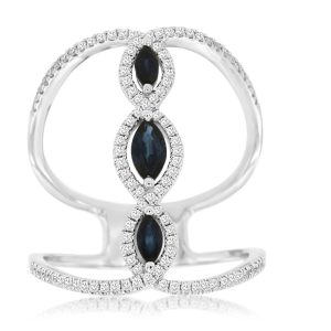 SAPPHIRE & DIAMOND RING
