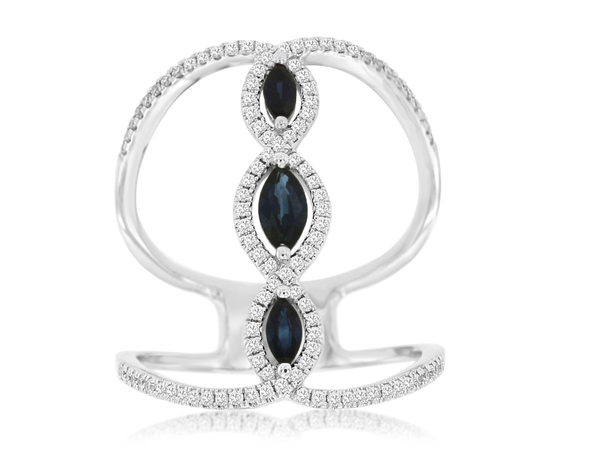 SAPPHIRE & DIAMOND RING