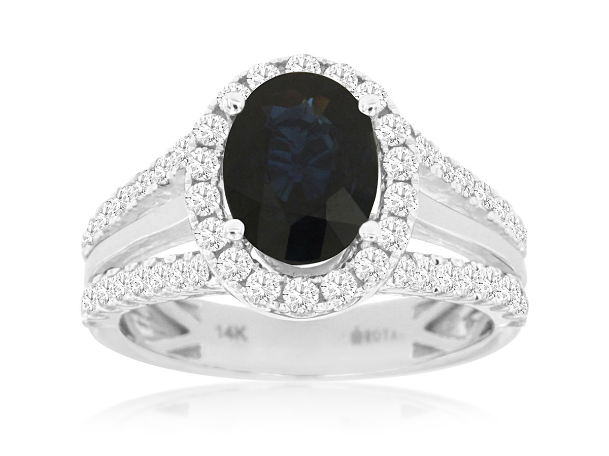 SAPPHIRE & DIAMOND RING