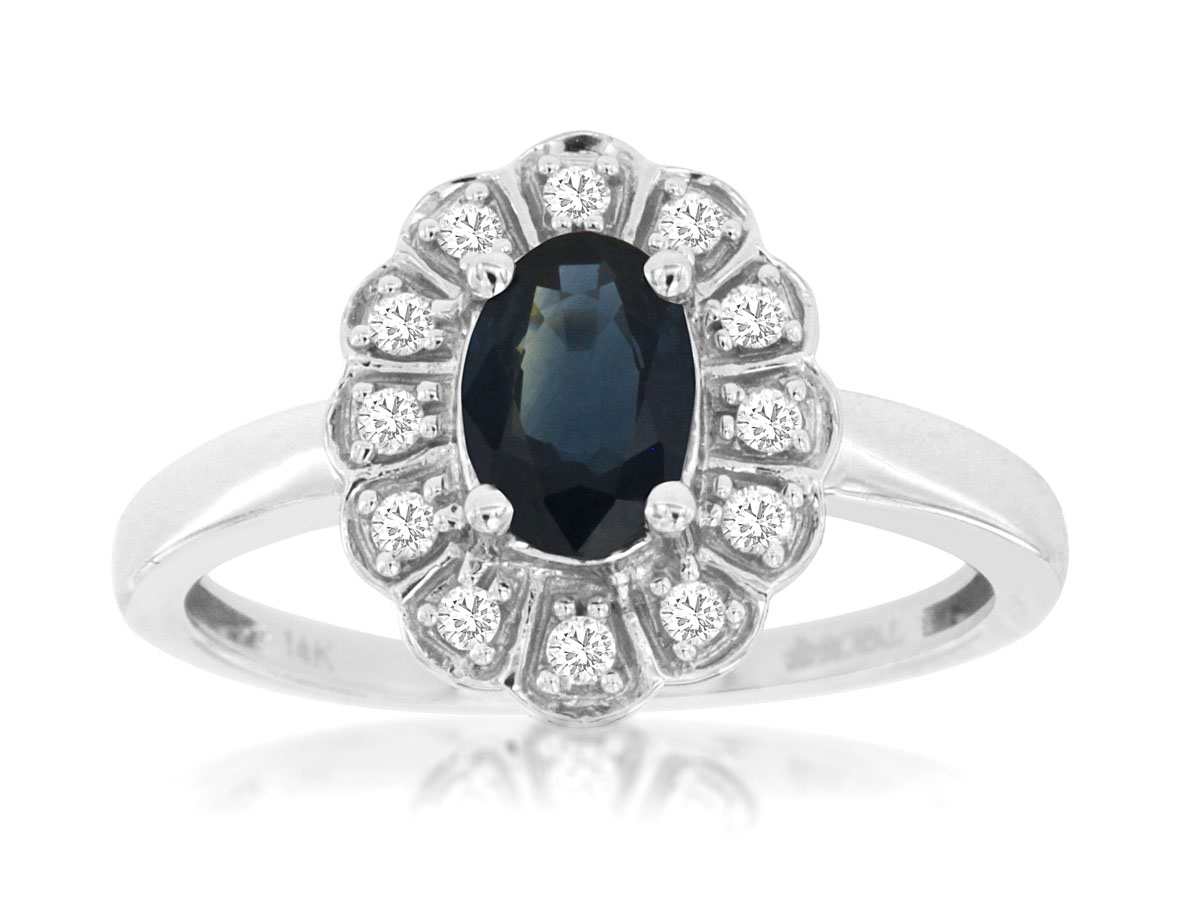 SAPPHIRE & DIAMOND RING