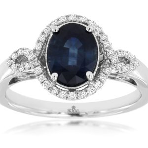 SAPPHIRE & DIAMOND RING