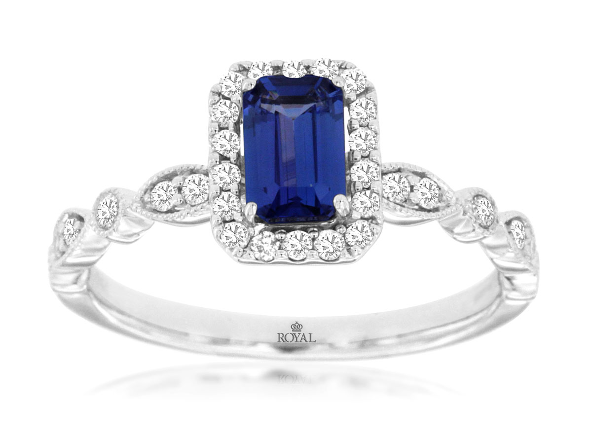TANZANITE & DIAMOND RING