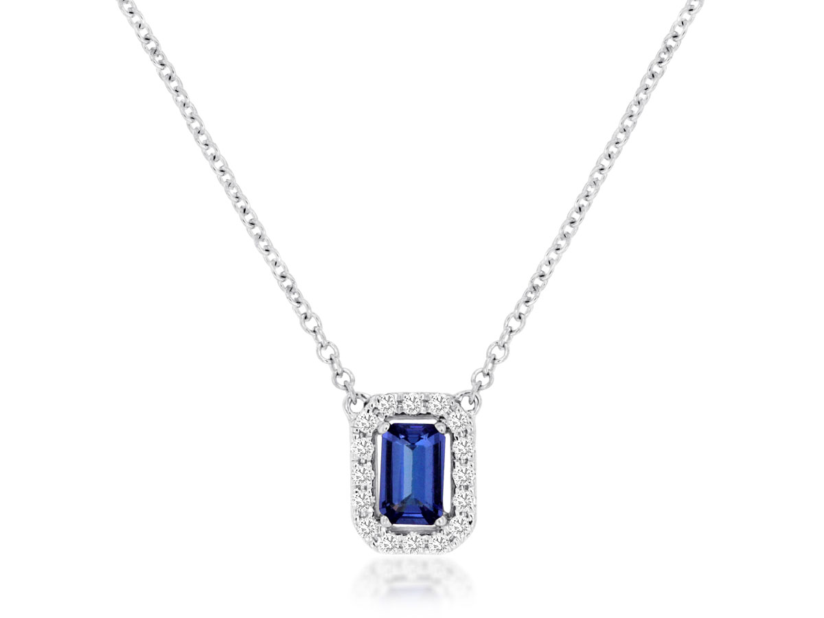 TANZANITE & DIAMOND NECKLACE