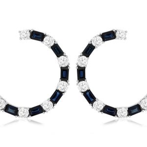SAPPHIRE & DIAMOND EARRING